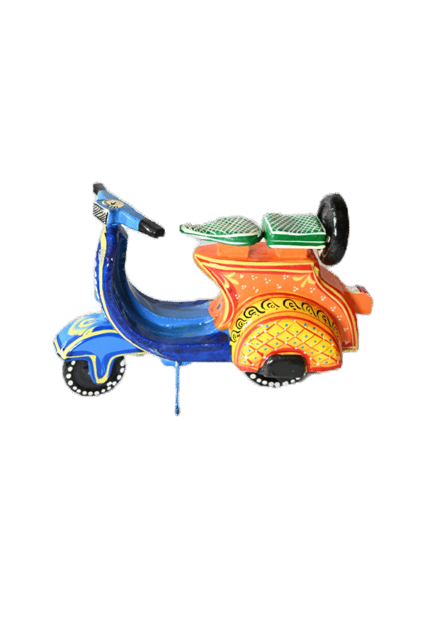 Wooden Scooter Vehicle Toys Handmade & Handpainted for Kids | Showpiece Figurine |  Home Decor | Gifts