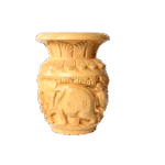 Wooden Pen Stand for Office Table – Stylish Drum Shape with Jungle Design | Handcrafted Wooden Pen Holder for Desk, Study, Home & Gift