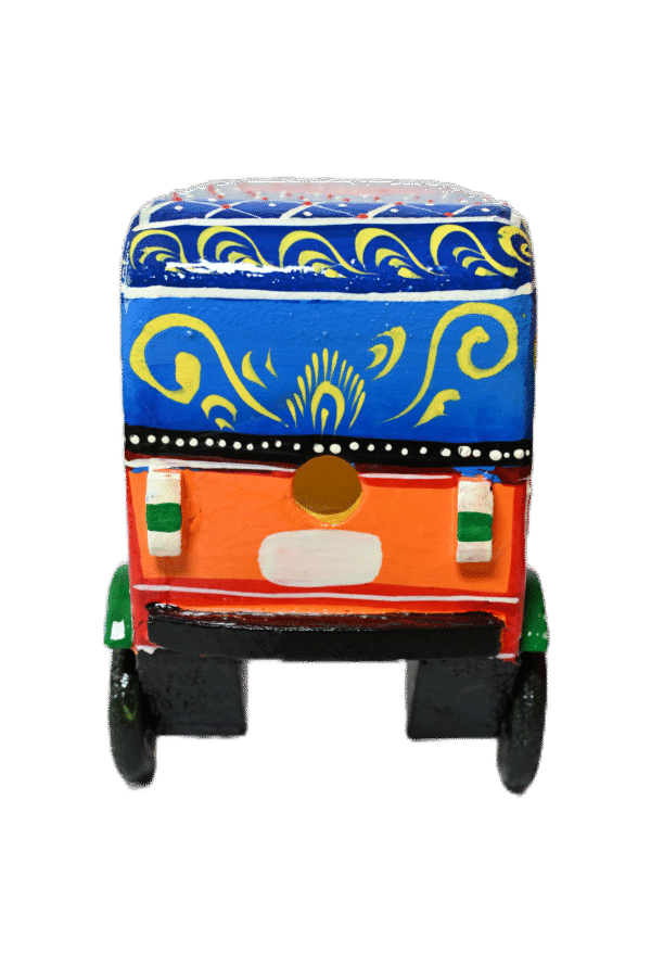 Auto Rickshaw Vehicle Wooden Toys Hand made & painted Push and Pull Toys for Kids | Showpiece Figurine |  Home Decor | Gifts - Image 8