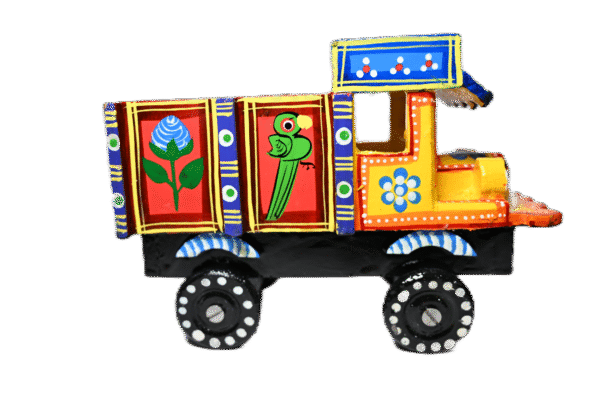Wooden Handmade Multi Color Truck Vehicle for Kids Colorful Push and Pull Toys | Showpiece Figurine  |  Home Decor | Gifts - Image 3