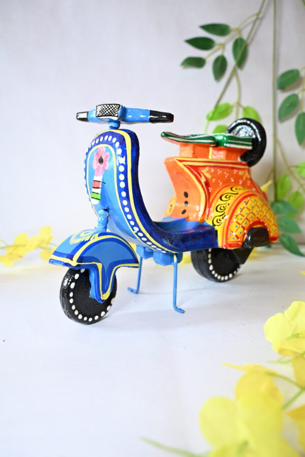Wooden Scooter Vehicle Toys Handmade & Handpainted for Kids | Showpiece Figurine |  Home Decor | Gifts - Image 5