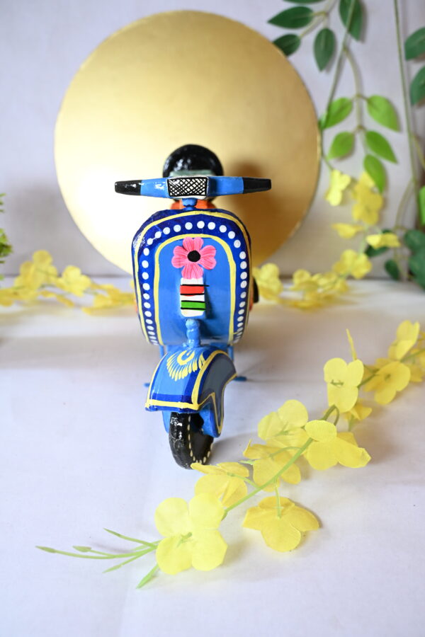 Wooden Scooter Vehicle Toys Handmade & Handpainted for Kids | Showpiece Figurine |  Home Decor | Gifts - Image 6