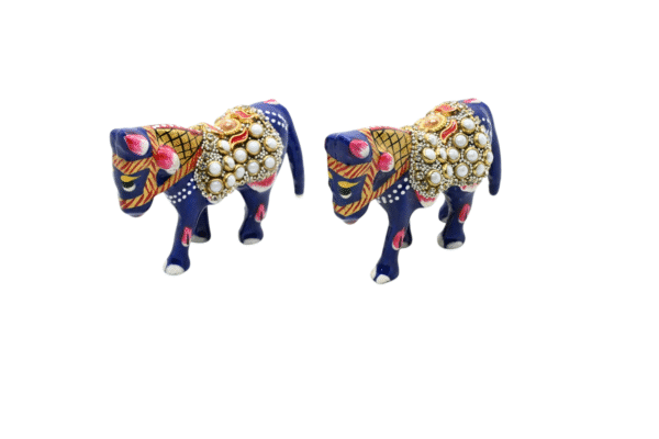 Meenakari Horse Statue Set of 2 with glittering beads | Spiritual Auspicious Handmade Decorative Showpiece Figurine for Home Office Decor and Gift Item - Image 10