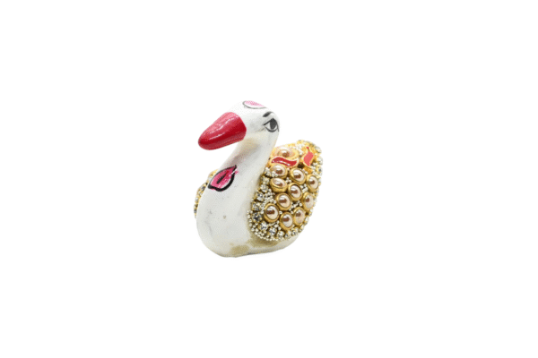 Handicraft meenakari Rabbit with glittering beads Set of 2 – Showpiece Figurine | Positive Energy Home Decor | Harmony & Prosperity | Toys  Good luck Charm - Image 3