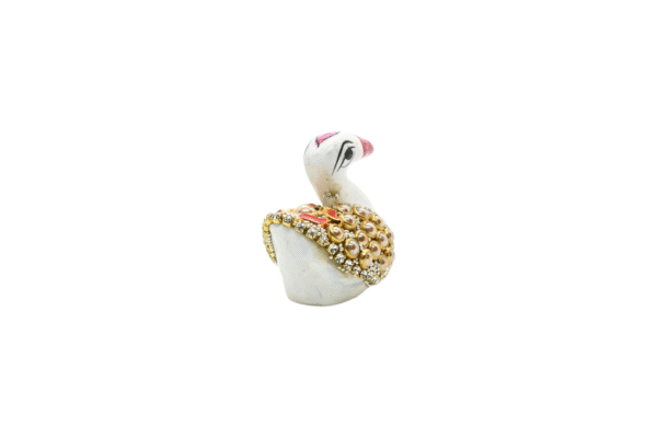 Handicraft meenakari Rabbit with glittering beads Set of 2 – Showpiece Figurine | Positive Energy Home Decor | Harmony & Prosperity | Toys  Good luck Charm - Image 4