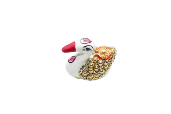 Handicraft meenakari Rabbit with glittering beads Set of 2 – Showpiece Figurine | Positive Energy Home Decor | Harmony & Prosperity | Toys  Good luck Charm - Image 5