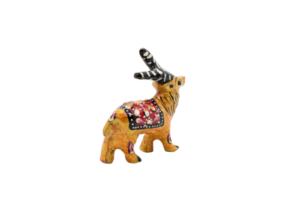 Meenakari Dear Statue Set of 2 - Showpiece Figurine | Positive Energy Home Decor | Harmony & Prosperity | Toys  Good luck Charm  - Image 5