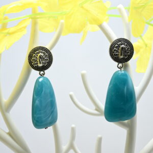 Beads Jade Opaque Acrylic Handmade Earring