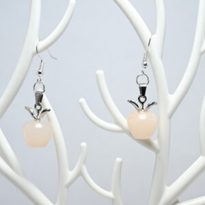 Authentic Gemstone Apple Charms Earrings